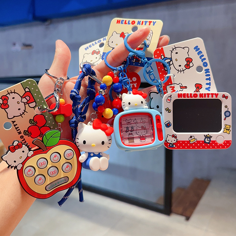Car Accessories Girly - Portachiavi Anime Hello Kitty, Ciondolo Gatto
