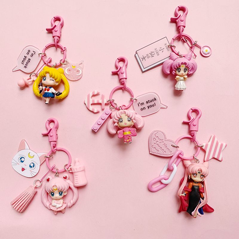 Car Accessories Girly - Portachiavi Anime Sailor Moon, Stile Kawaii