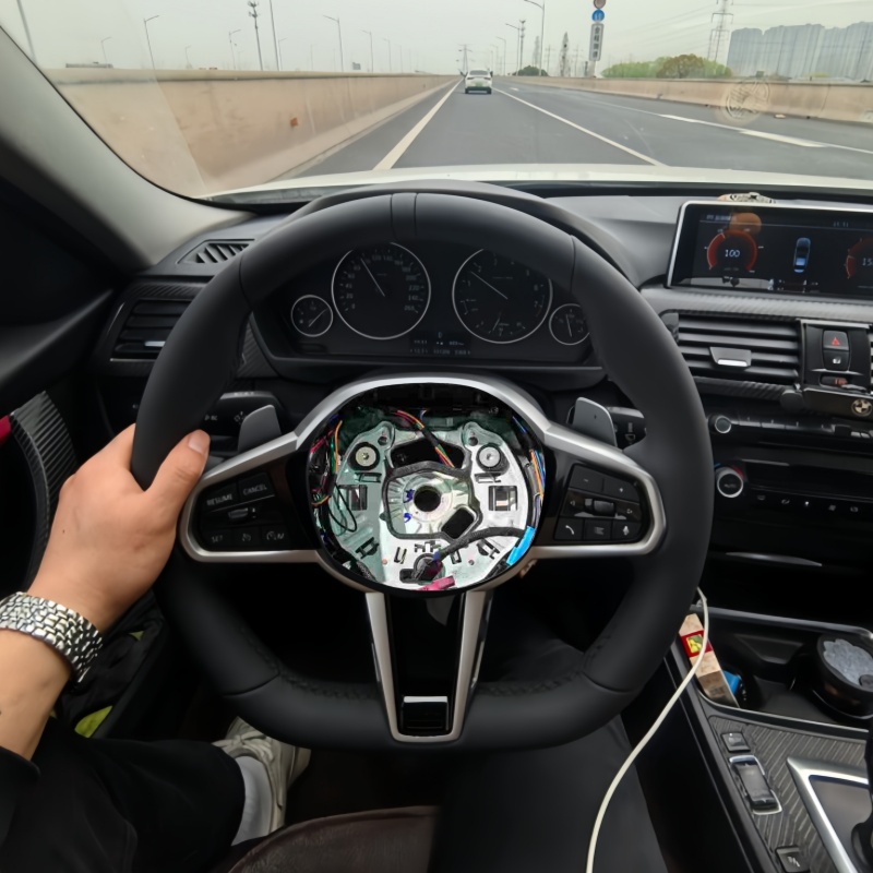 Car Accessories For Steering Wheel - Volante in Pelle per BMW CS