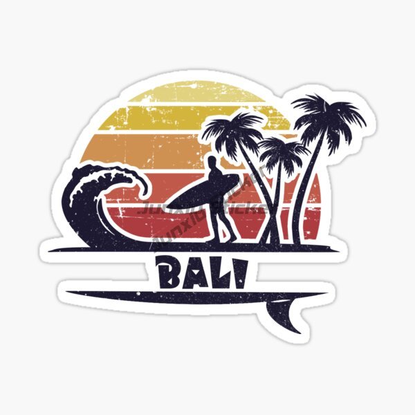 Car Accessories Bali - Adesivo per auto con paesaggio da