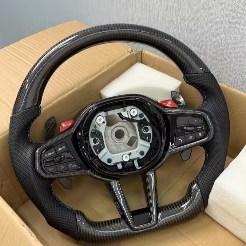 Car Accessories For Steering Wheel - Volante in fibra di carbonio e