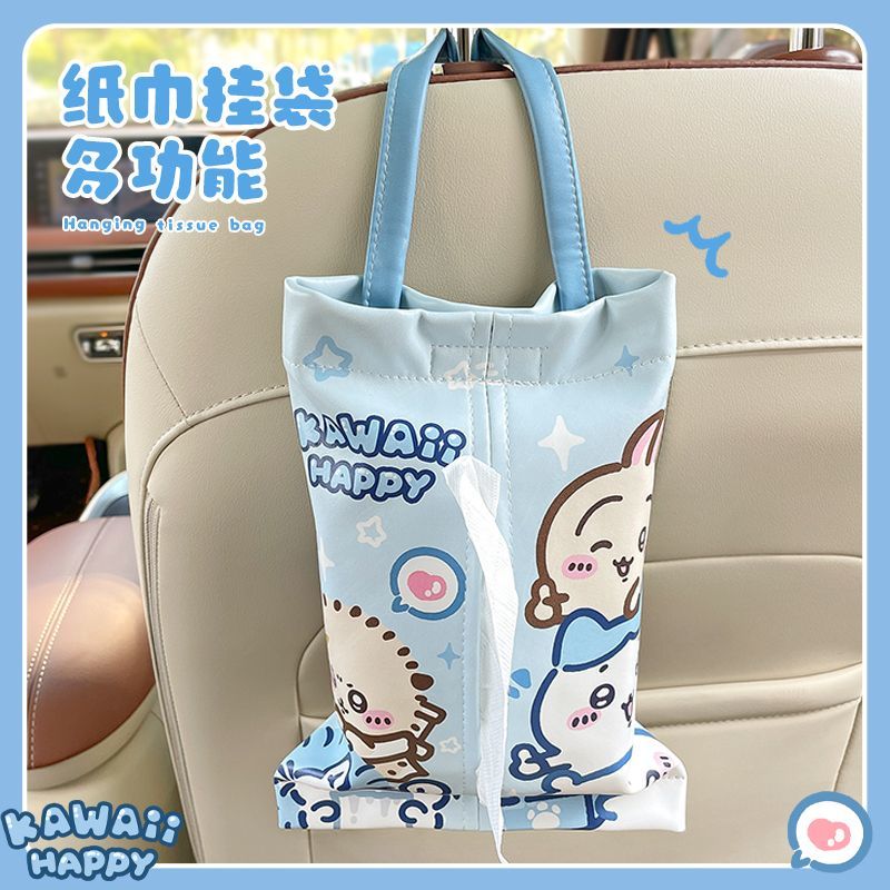 Car Accessories Girly - Scatola Portafazzoletti per Auto Kawaii Chiikawa,