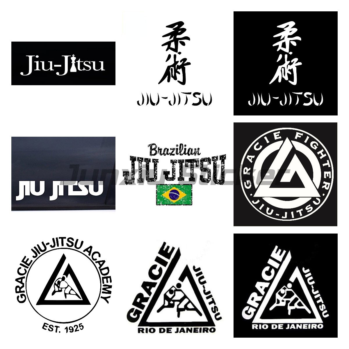 Car Accessories Bahrain - Brasiliano Jiu Jitsu fustellato adesivi per