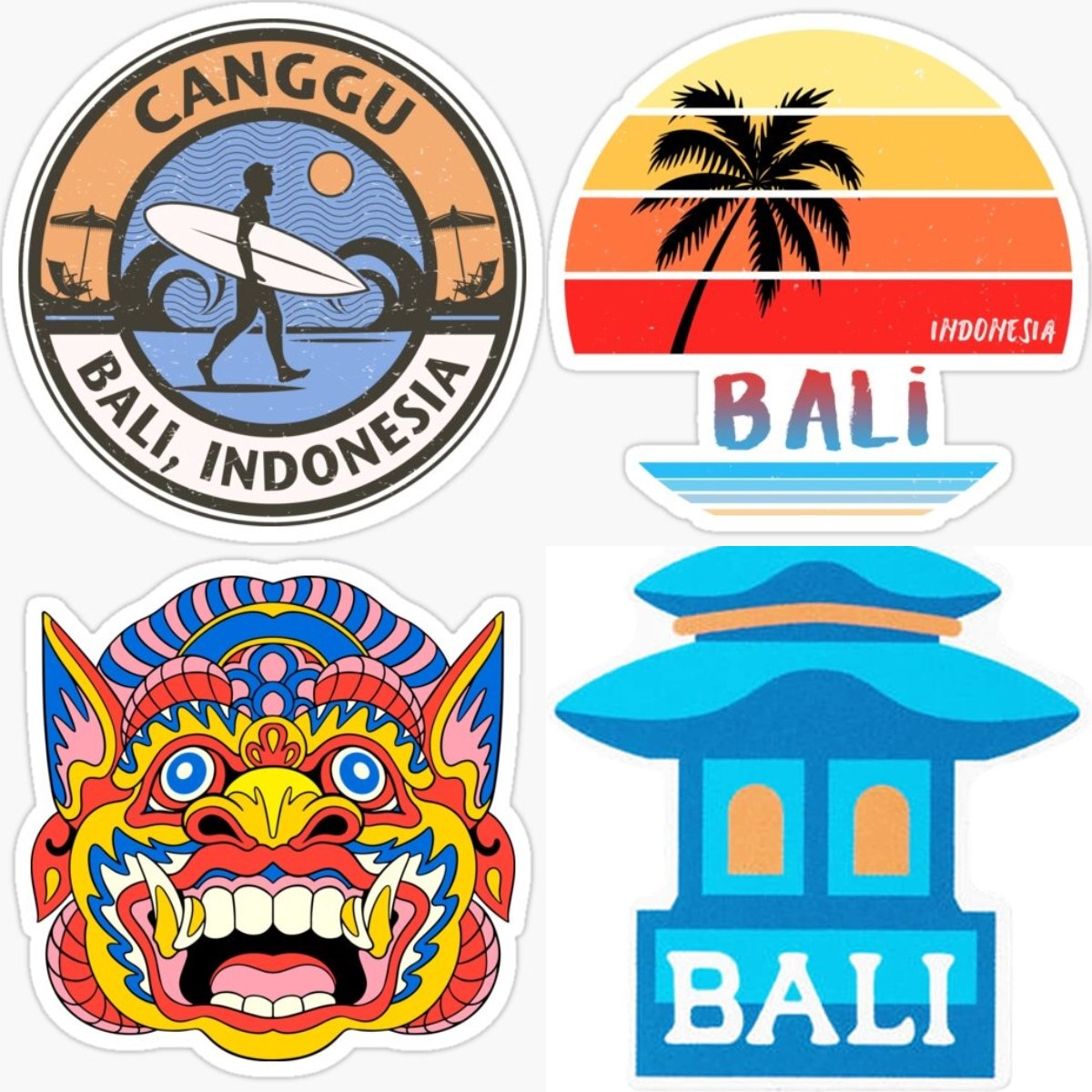 Car Accessories Bali - Adesivi in vinile Bali Indonesia adesivo