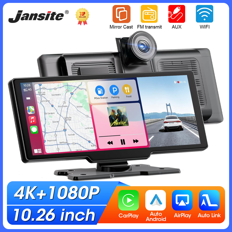Car Dash Cam - Dash Cam Portatile 10.26'' con CarPlay