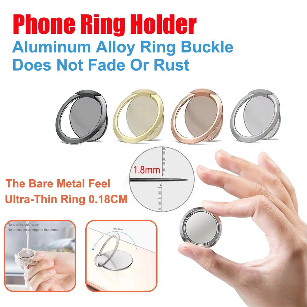 Car Accessories Phone Holder - Supporto per anello in metallo ultra