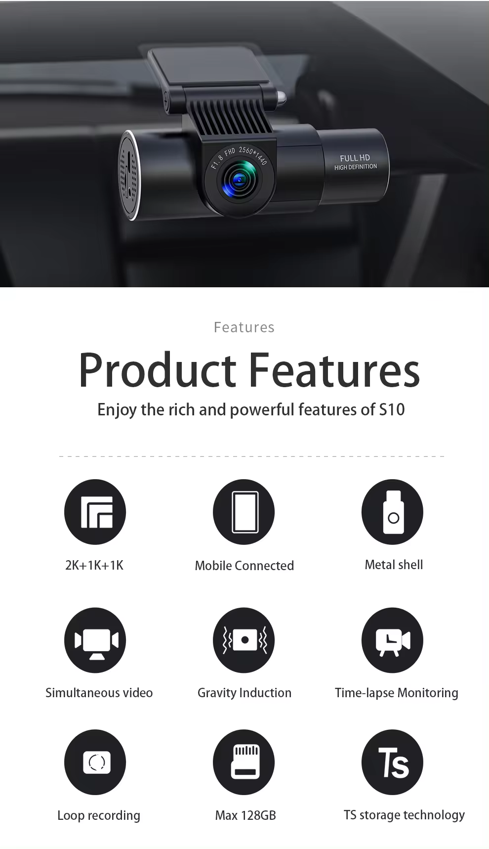 Dash Cam con 3 Telecamere Nasc - Car Dash Cam recensione e prezzo