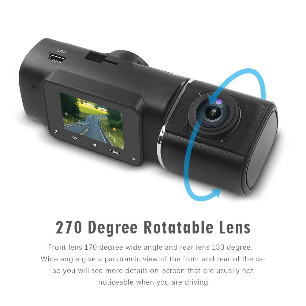Telecamera da cruscotto doppia - Car Dash Cam recensione e prezzo